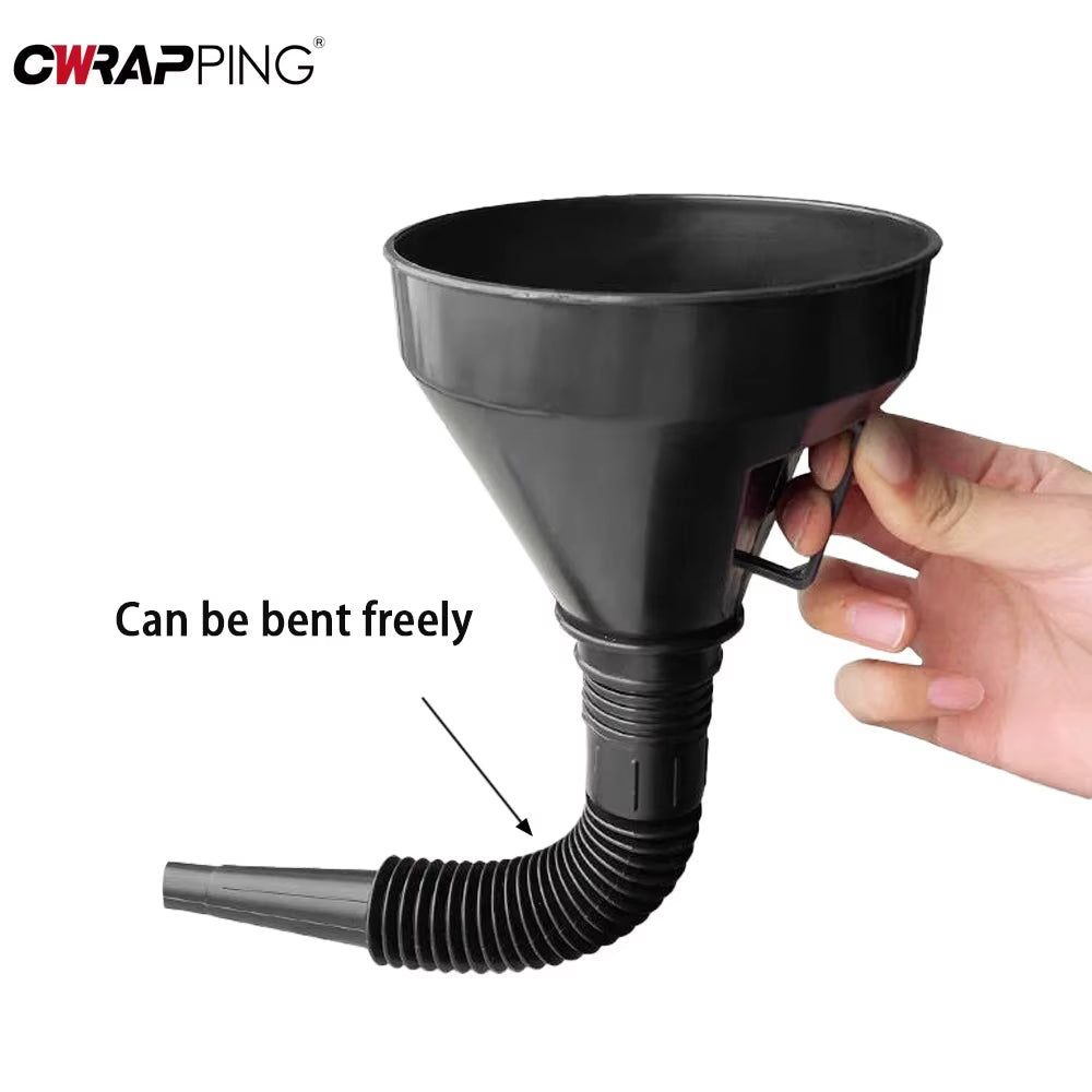 Car Refueling Funnel Detachable Spill-Proof Refueling Hose with Long Mouth Funnel Motorcycle Refueling Engine Oil Funnel Tools
