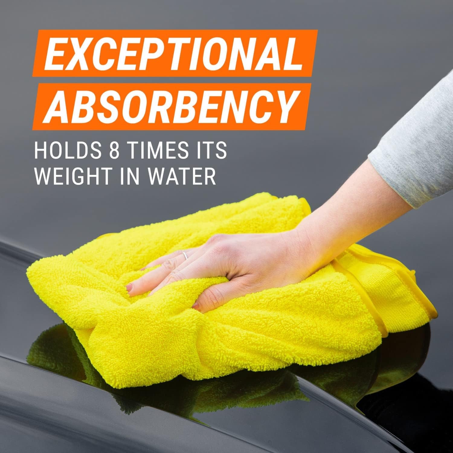 Car Cleaning Kit, Microfibre Drying Towel, Set of 2