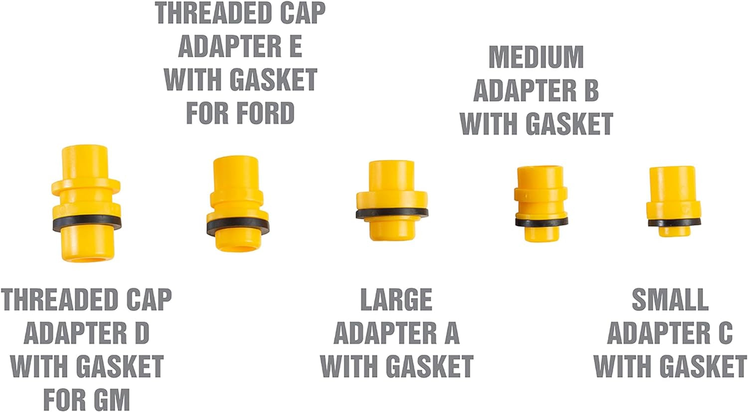 87009 No-Spill Coolant Filling Plastic Funnel Kit | Universal Radiator Funnel for Auto Mechanics | Adapters Help Funnel Fit the Radiator of Most Every Consumer Vehicle | White