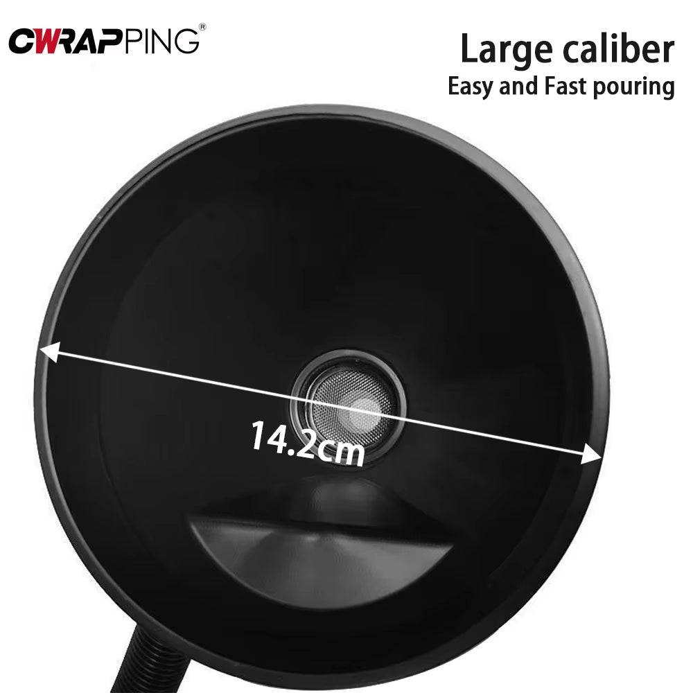 Car Refueling Funnel Detachable Spill-Proof Refueling Hose with Long Mouth Funnel Motorcycle Refueling Engine Oil Funnel Tools